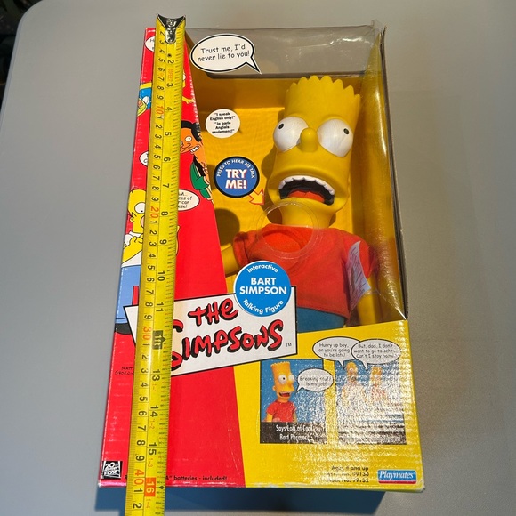 The Simpsons BART Talking Doll Playmates 2000 Interactive Y2K Rare Collectible - Picture 3 of 16